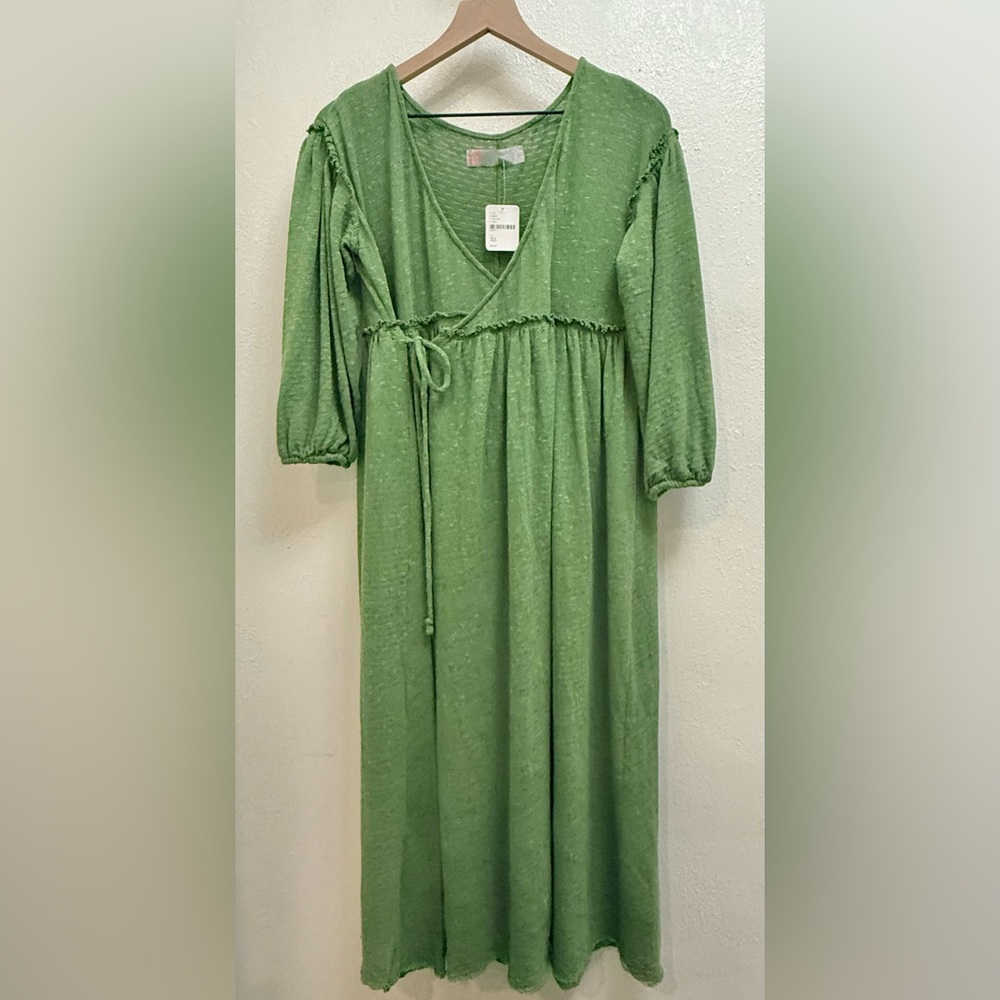 NWT Free People / FP Beach / Sweet as Can Be Midi Dress
XS Green